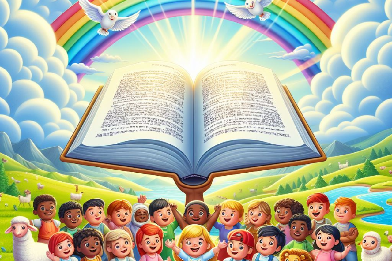 children having a bible adventure